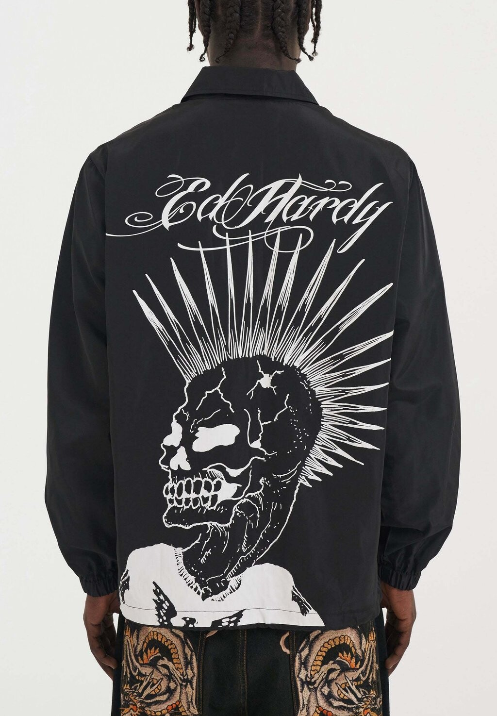 

Легкая куртка SKELETON PUNK WATERPROOF COACH Ed Hardy, черный