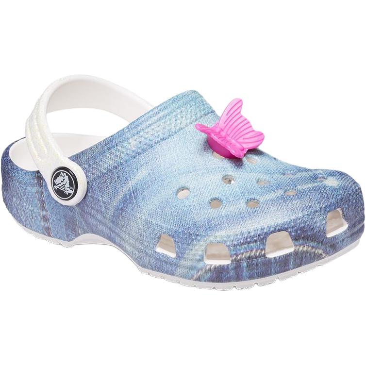 Crocs Классические клоги slip resistant abrasion resistant низкие детские ботинки blue для малышей — фото 4