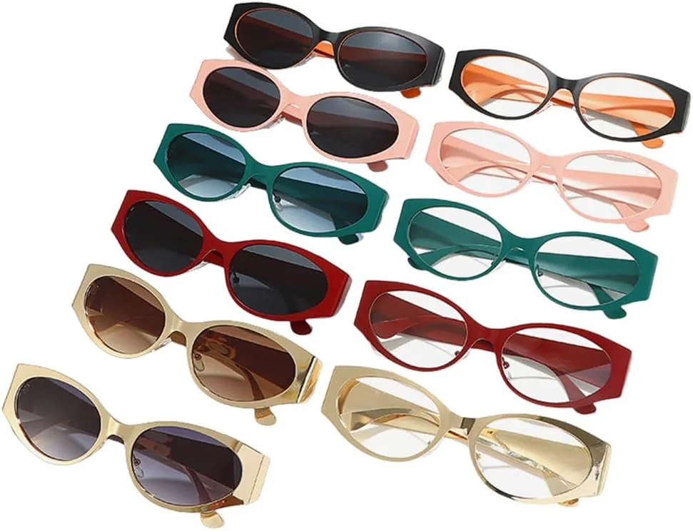 

Винтажные солнцезащитные очки «кошачий глаз» для женщин и мужчин, ретро-солнцезащитные очки для женщин, дорожные очки с защитой от УФ-излучения UV400 TKKTLLT, Black