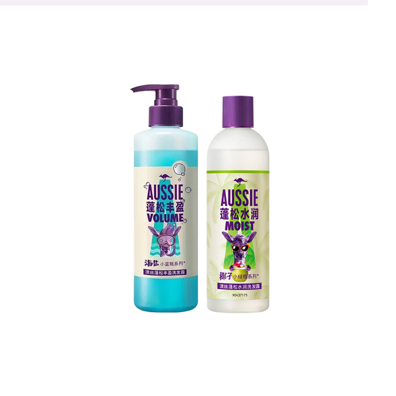 

Увлажняющий шампунь Kangaroo Puff для контроля жирности с кокосом ароматное очищение 530мл*2 кокосовый аромат AUSSIE