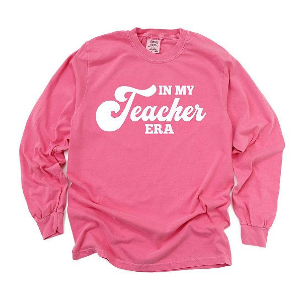 

Футболка с длинным рукавом In my teacher era Simply Sage Market, Crunchberry