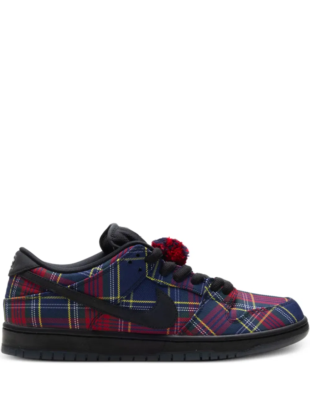 Кроссовки SB Dunk Low в клетку тартан Nike, синий