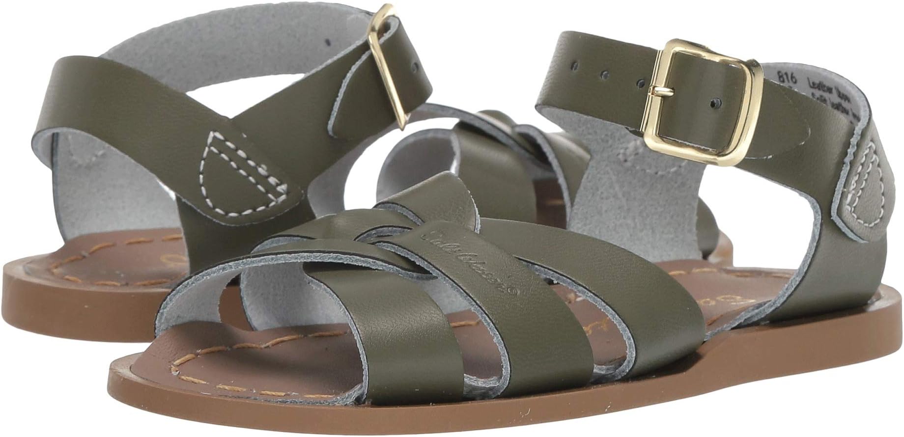 

Сандалии на плоской подошве The Original Sandal Salt Water Sandal by Hoy Shoes, цвет Olive