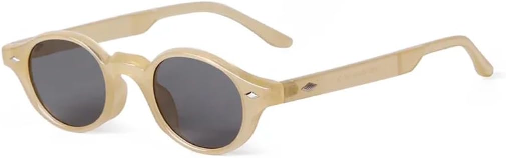 

Ретро маленькие овальные солнцезащитные очки для женщин с заклепками, синие солнцезащитные очки-ракушка, для активного отдыха, мужские и женские солнцезащитные очки с УФ-защитой SZVVBKK, C6