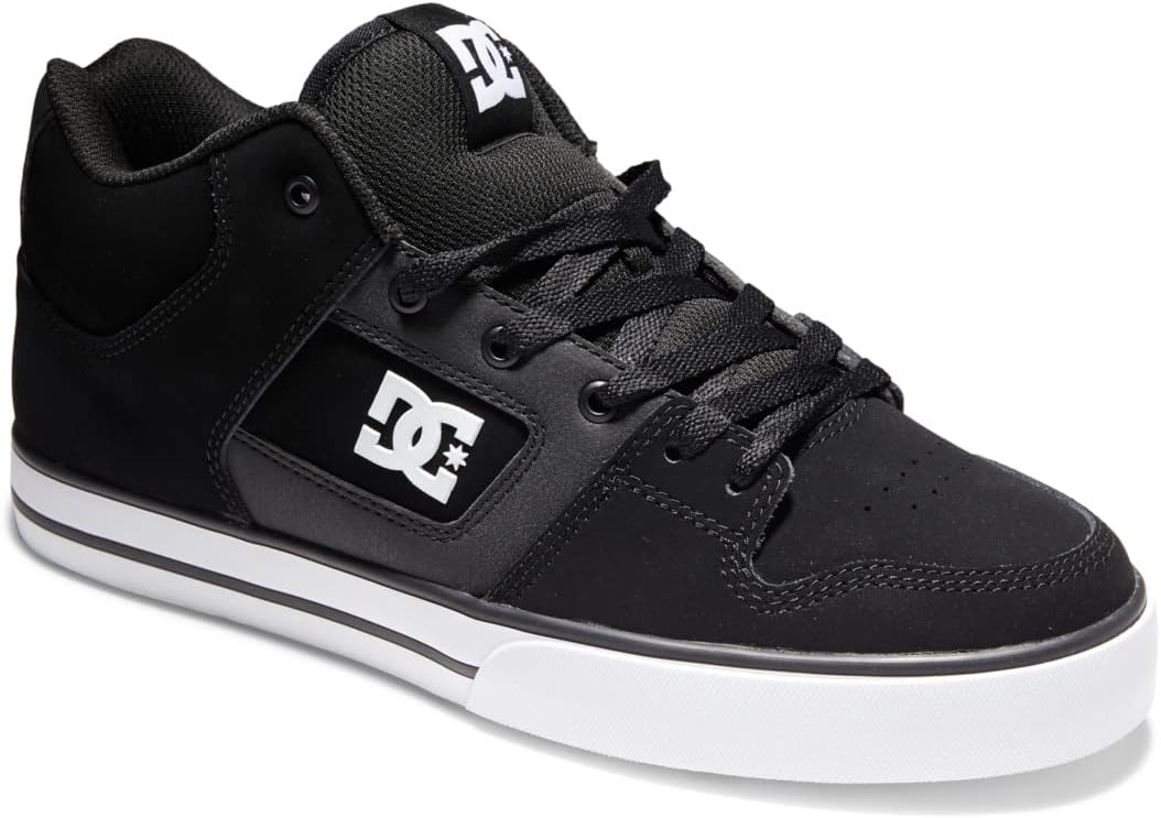 

Мужские кроссовки DC Shoes Pure Mid для повседневного ношения и скейтбординга, белый/черный