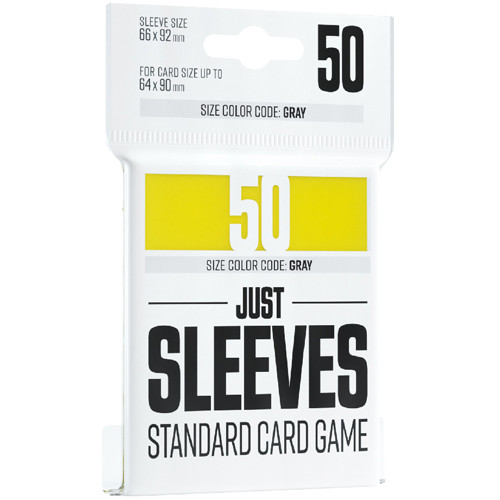 

Аксессуары Gamegenic Just Sleeves: Standard Size - Yellow (50)