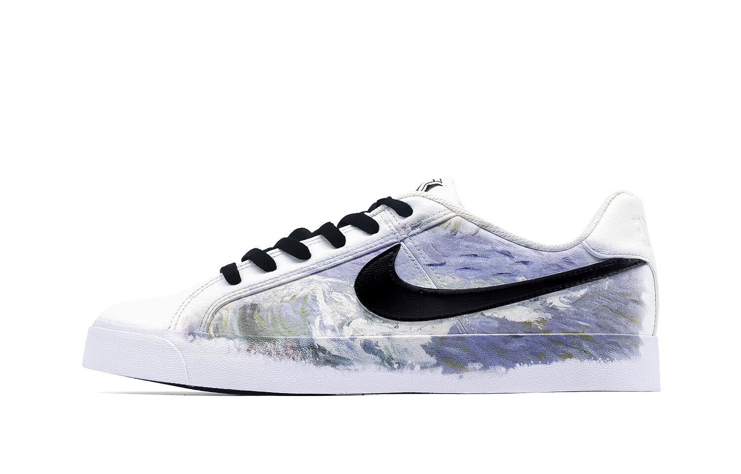 

Кроссовки Nike Court Royale Skateboarding Shoes Unisex Low-top White/black, черный/белый