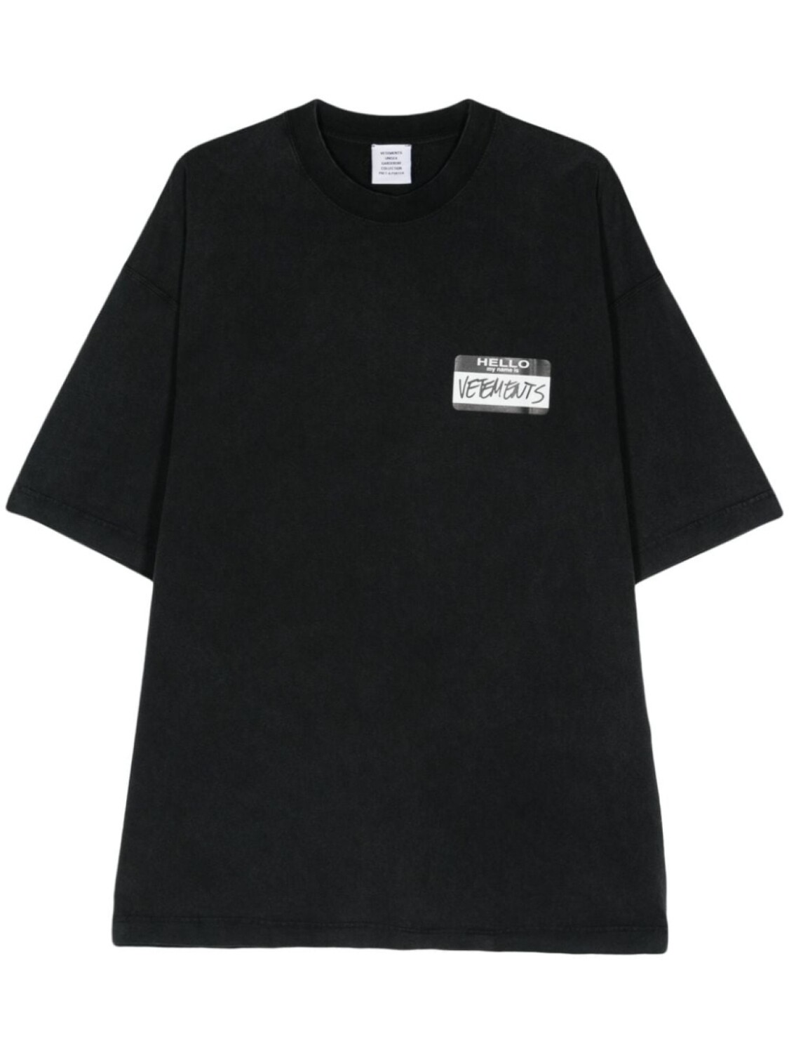 

VETEMENTS футболка с логотипом, черный