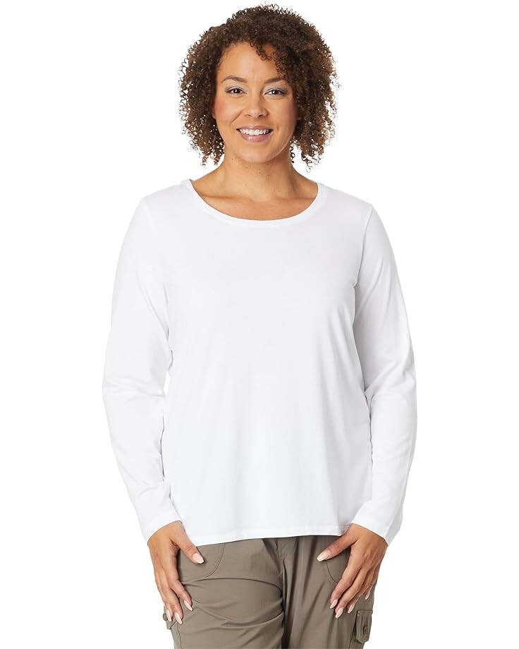 

Футболка L.L.Bean Plus Size Soft Stretch Supima, белый