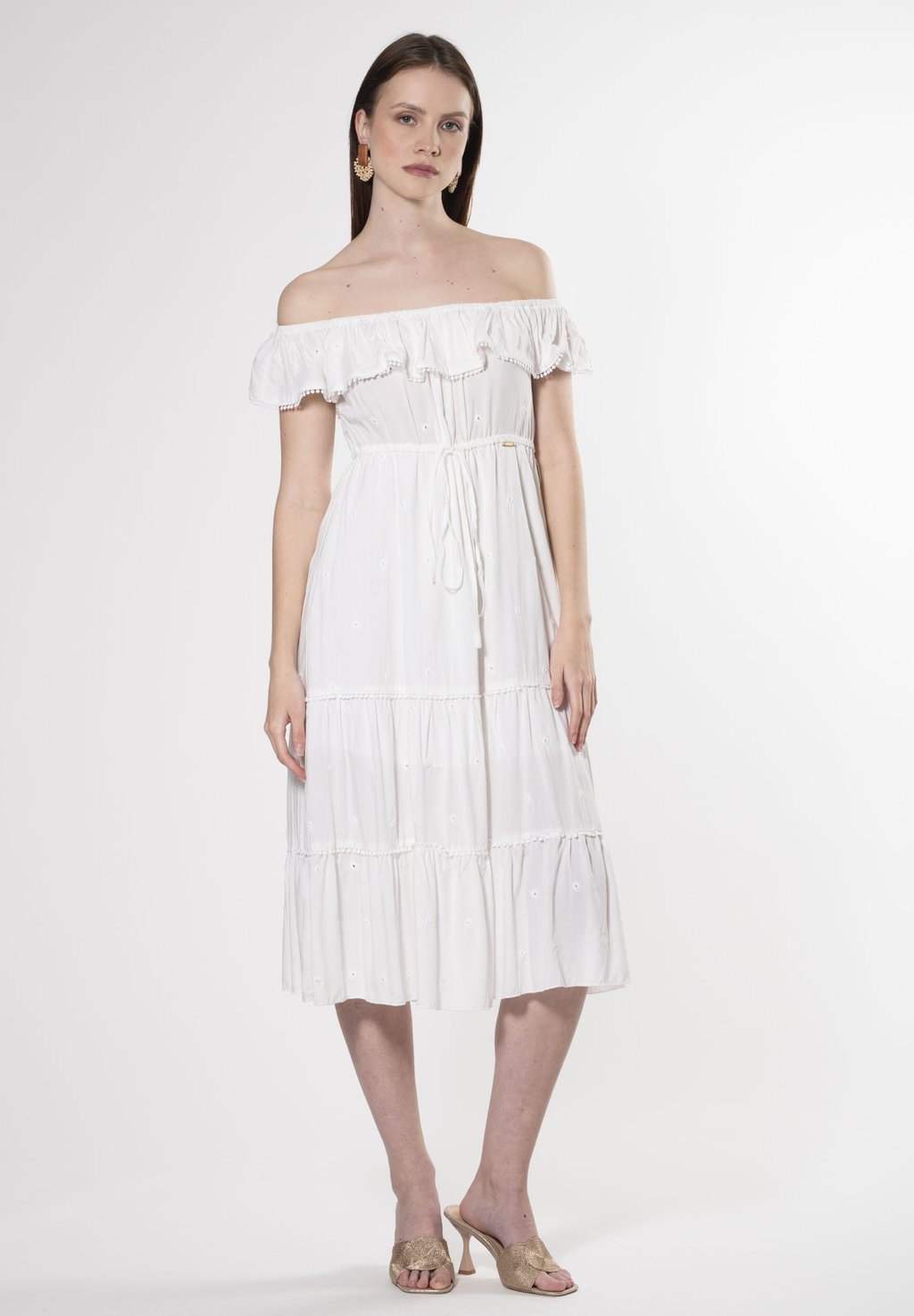 

Повседневное платье OFF-SHOULDER INFLUENCER, белый