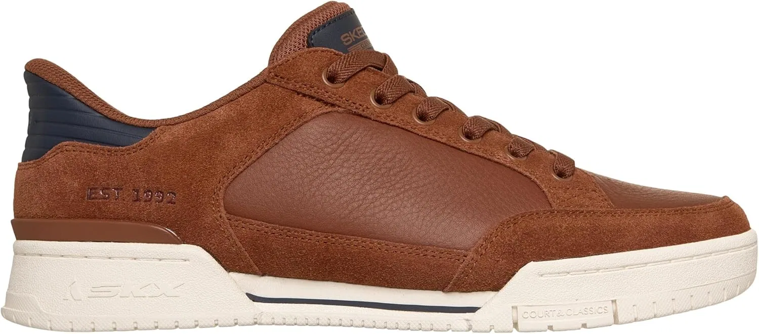 Мужские кроссовки Skechers Recoil Persius, Pigskin Brown Pu Natural Leather — фото 4