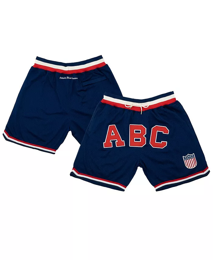 

Шорты Men's Navy Atlanta Black Crackers Replica Mesh Shorts Rings & Crwns
