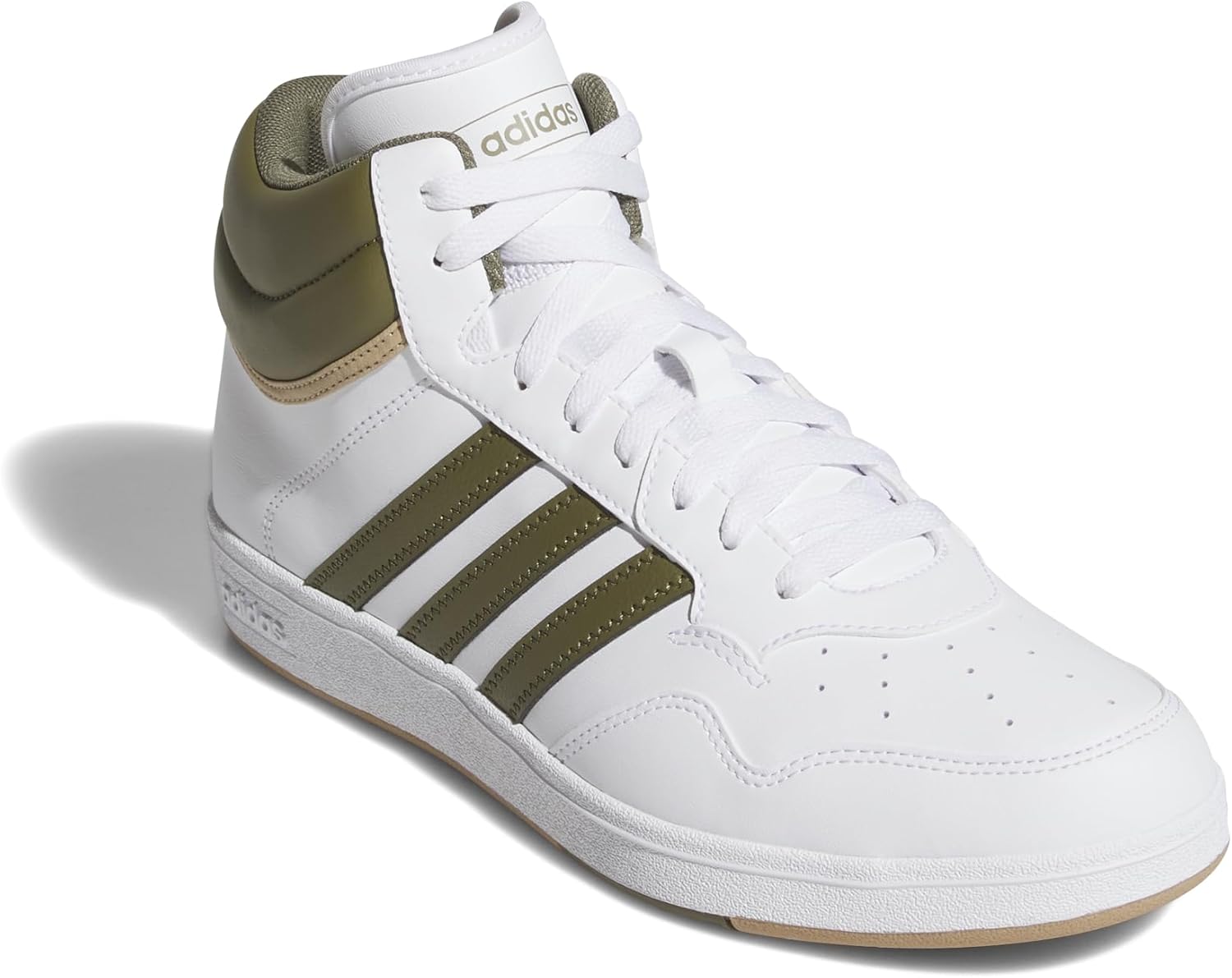 Кроссовки Adidas Unisex-Adult Hoops 4.0 Mid Top, белый — фото 4