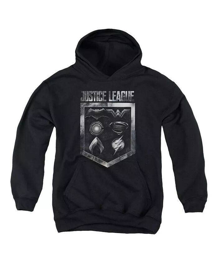 

Толстовка с капюшоном Movie Youth Shield Of Emblems Justice League, черный