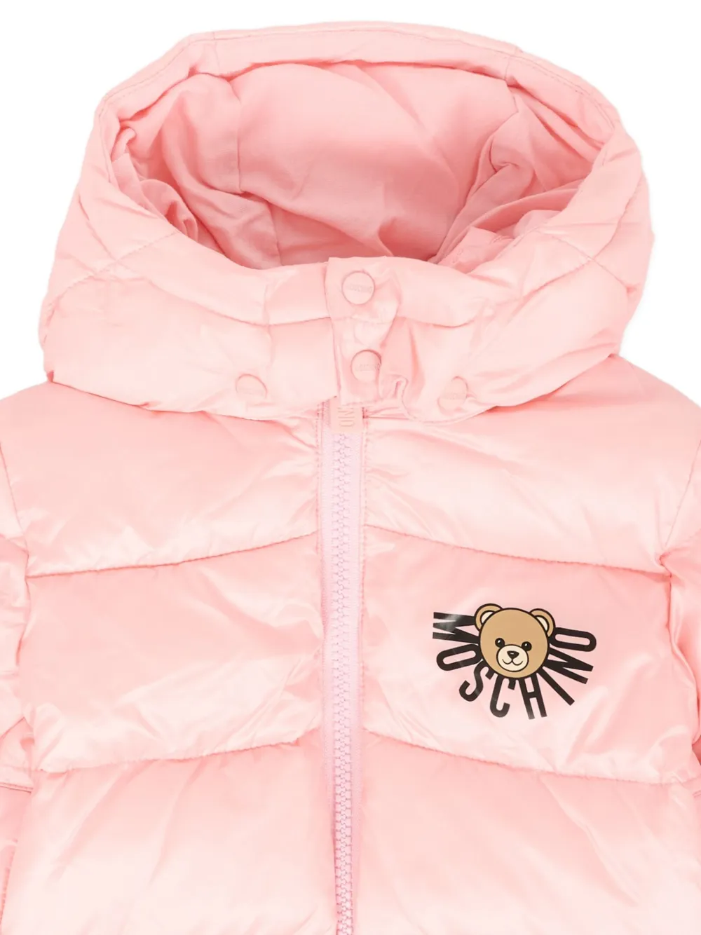 Куртка с аппликацией и капюшоном Moschino Kids, розовый — фото 3
