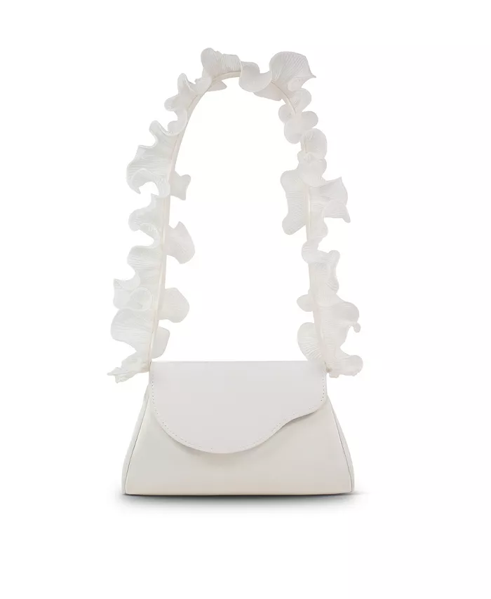 

Женская сумочка-клатч Sophia Ruffle Me Pouch Jewel Badgley Mischka, белый