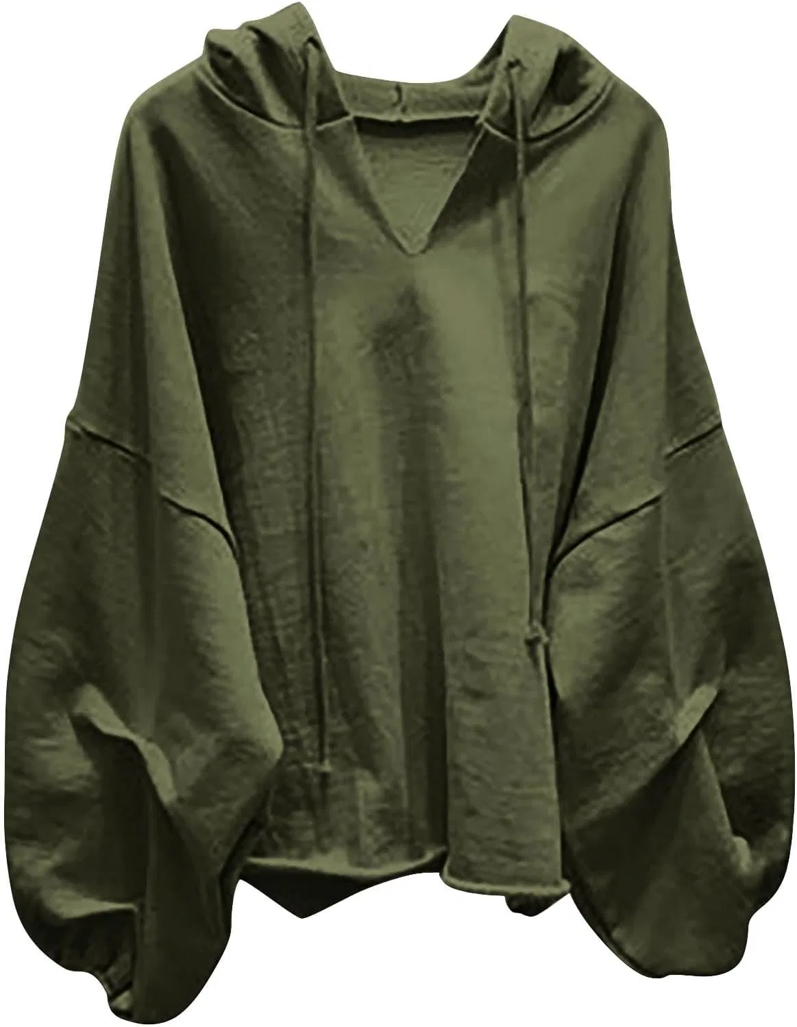 Женский худи с длинным рукавом, свободный крой, Army Lime Green