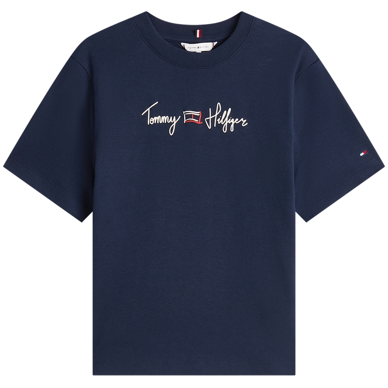 Футболка Women's Crew Neck Moderate Others Tommy Hilfiger, белый ybl — фото 2
