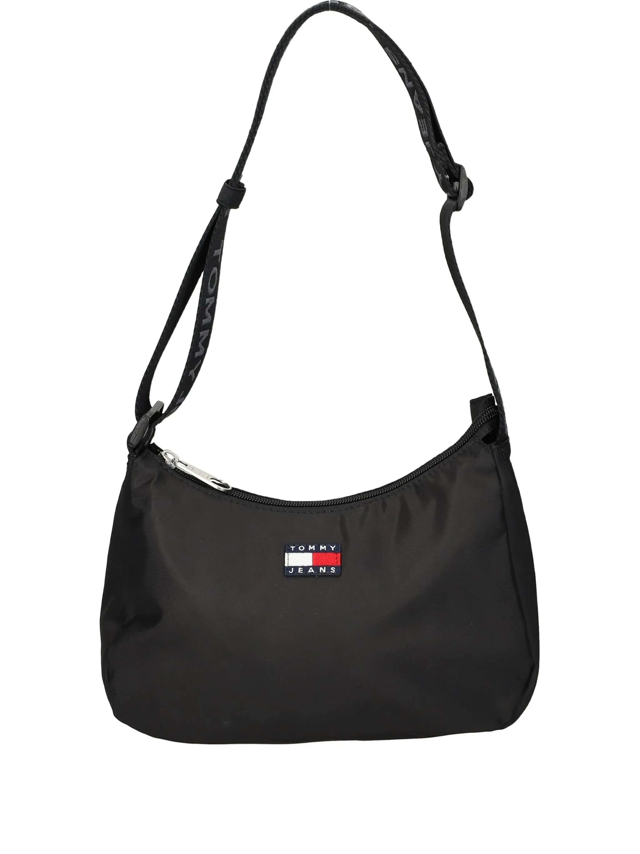

Сумка через плечо с нашивкой с логотипом на регулируемом ремешке Tommy Jeans, черный