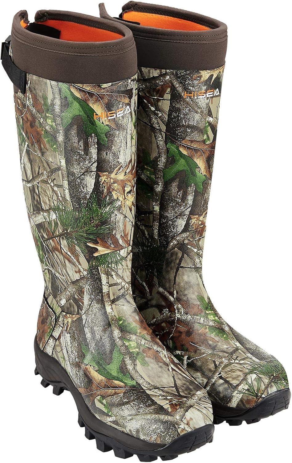 

Резиновые охотничьи сапоги HISEA, высокие теплые неопреновые водонепроницаемые утепленные базовые охотничьи сапоги, мужские регулируемые зимние сапоги, прочные противоскользящие обувь для охоты, рыбалки и работы на открытом воздухе, Camo Vista