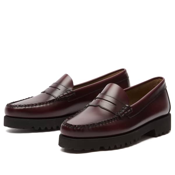 Массивные пенни-лоферы 90-х годов Bass Weejuns, Wine Leather — фото 2