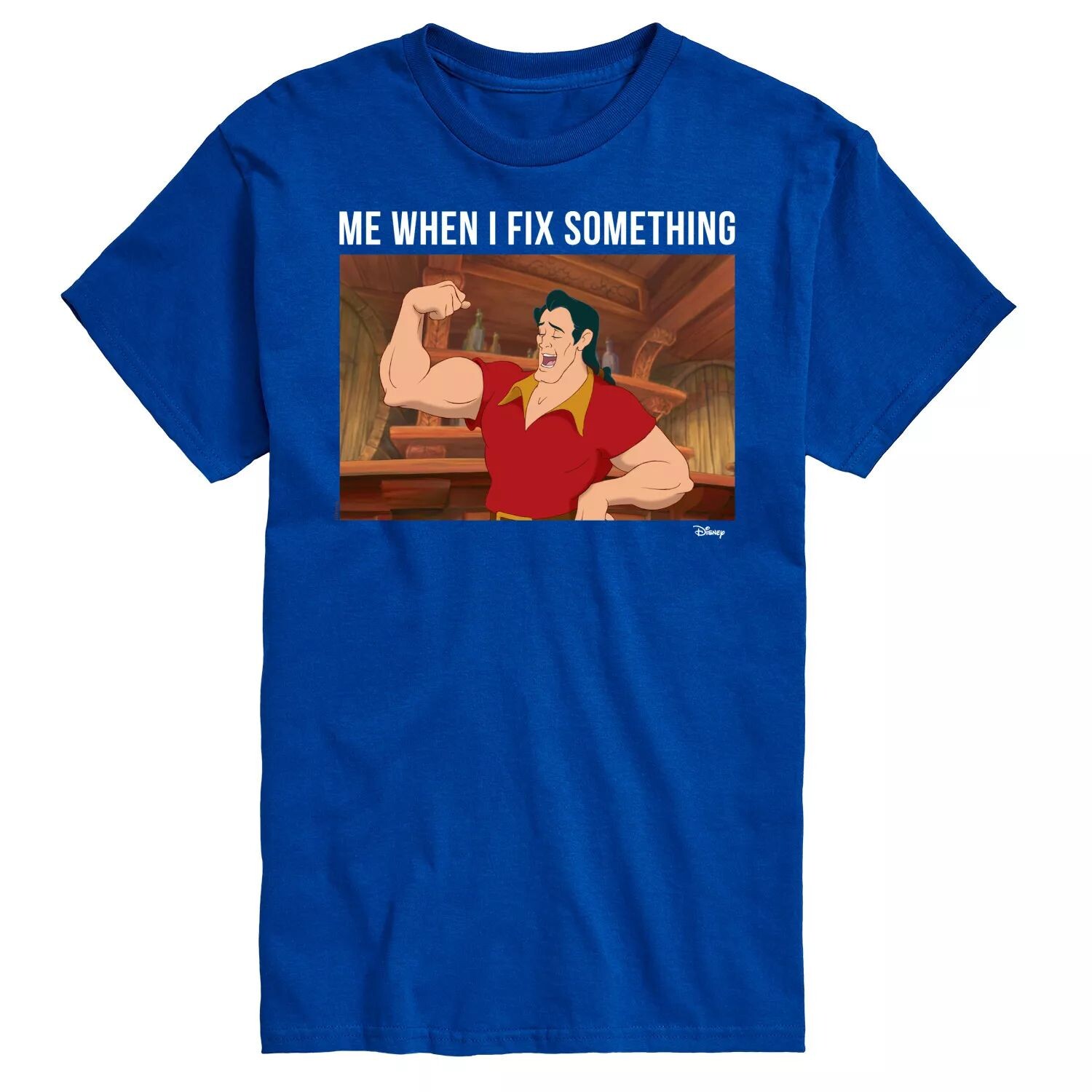 

Футболка с рисунком Princess Big & Tall Gaston Disney, синий