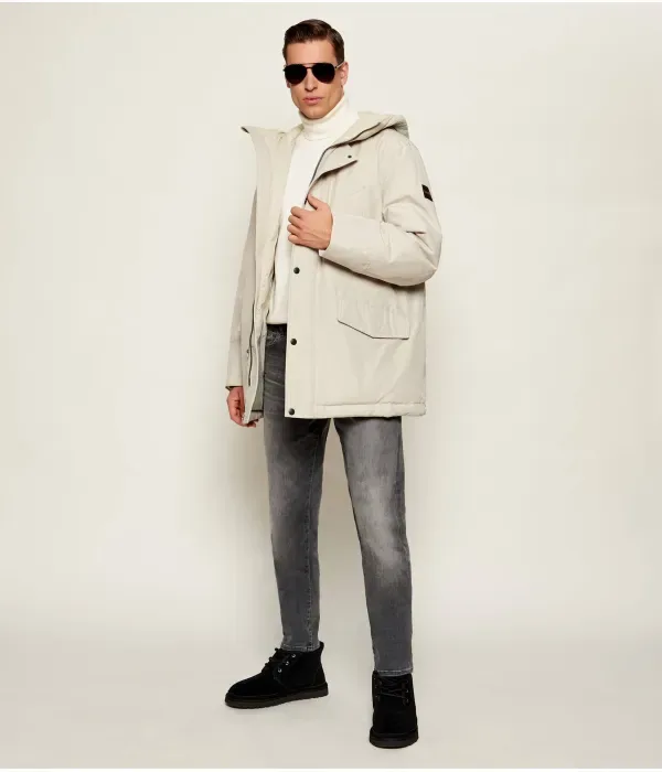Парка Осиас1 relaxed fit Boss Orange, бежевый — фото 2