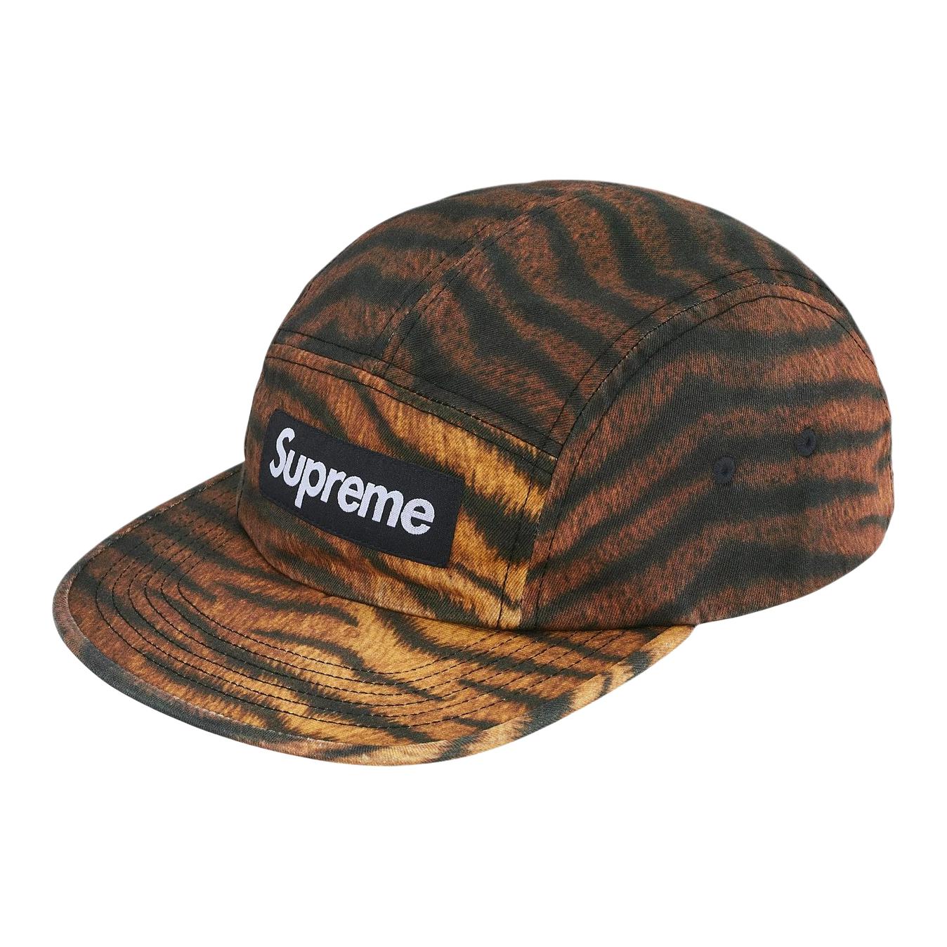 

Supreme Стираная чиносовая киперная кепка, Leopard Print