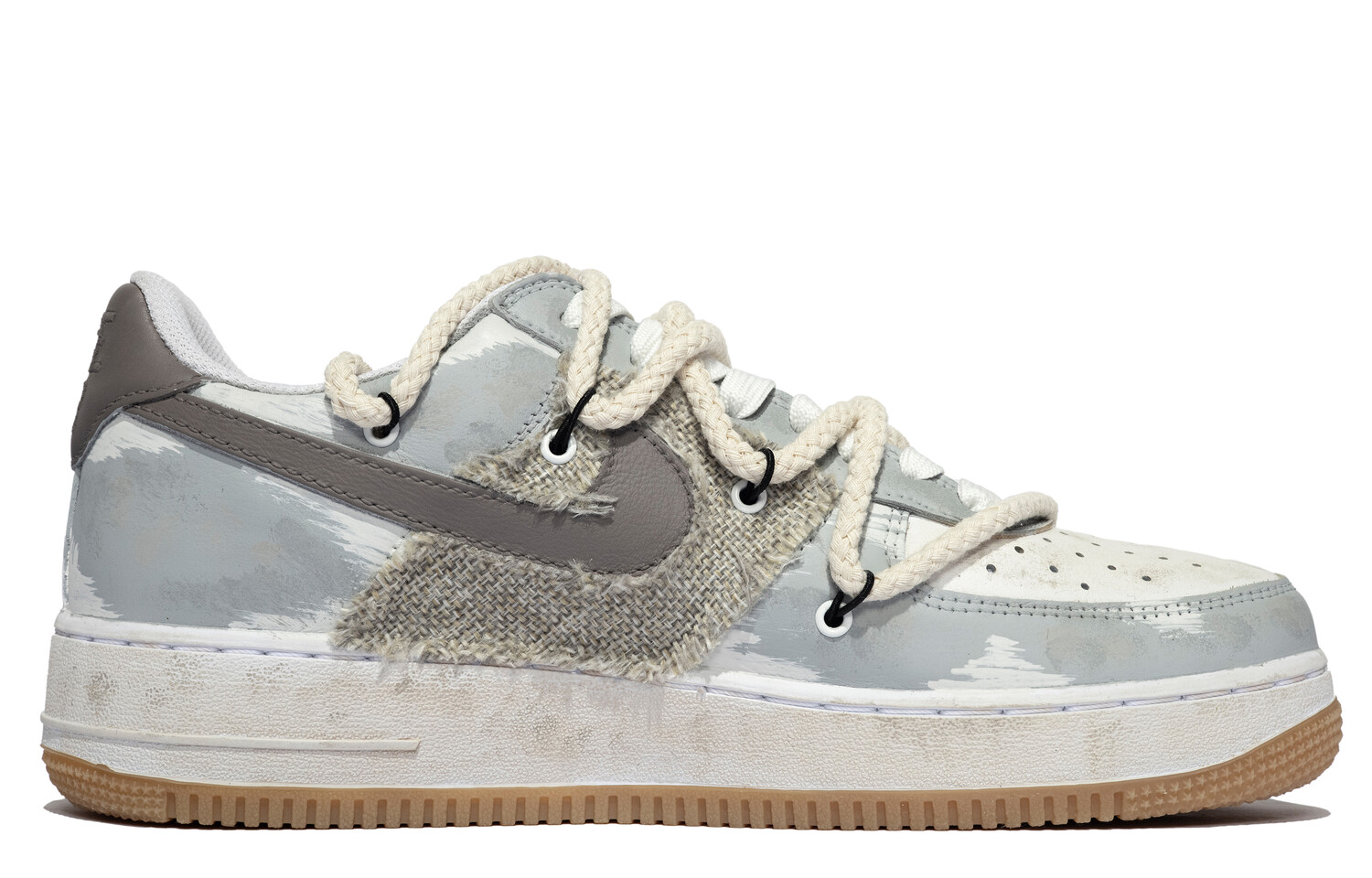 

Кроссовки Air Force 1 для скейтбординга унисекс с низким верхом, белый/серый Nike