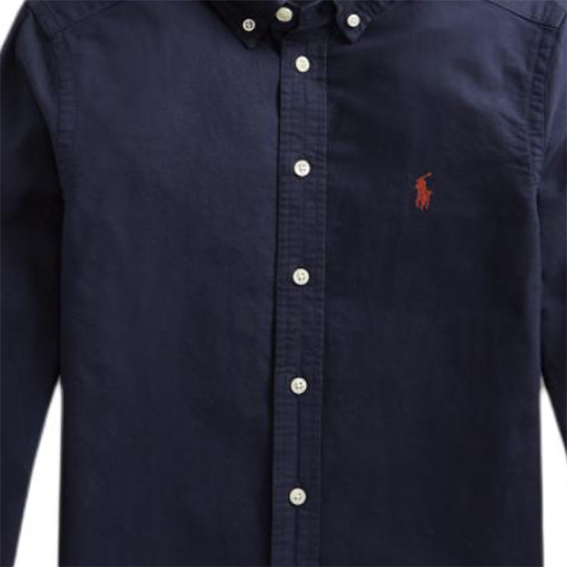 Детская повседневная рубашка Polo Ralph Lauren, темно-синий — фото 4