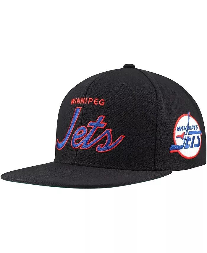 

Мужская черная бейсболка Winnipeg Jets Core Team Script 2.0 Snapback Mitchell & Ness, черный