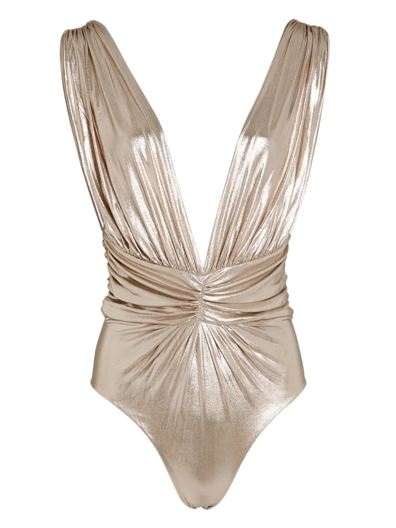 

Giambattista Valli купальник с эффектом металлик, золотой