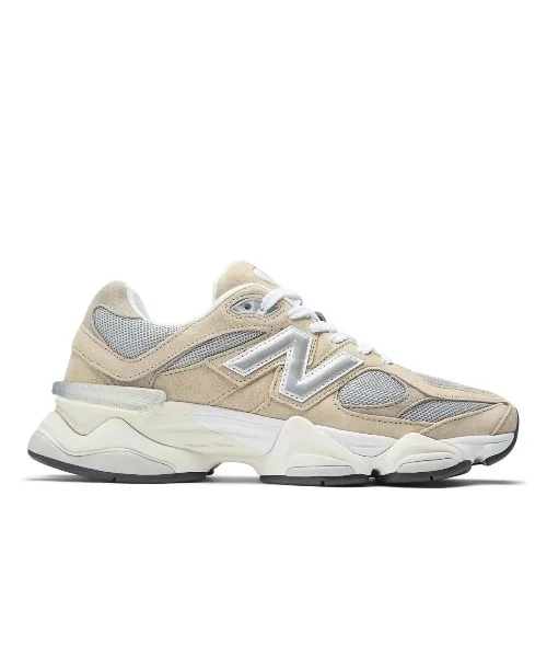 Унисекс кроссовки New Balance 9060 из замши и сетки коричневые