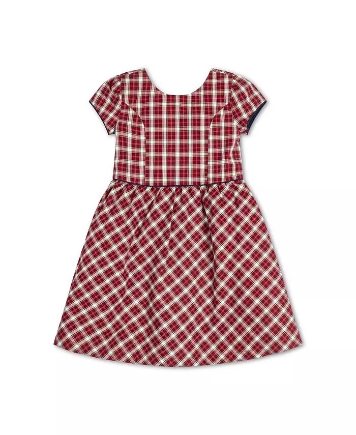 

Платье для школьниц с короткими рукавами и пуговицами на спине для маленьких девочек Hope & Henry