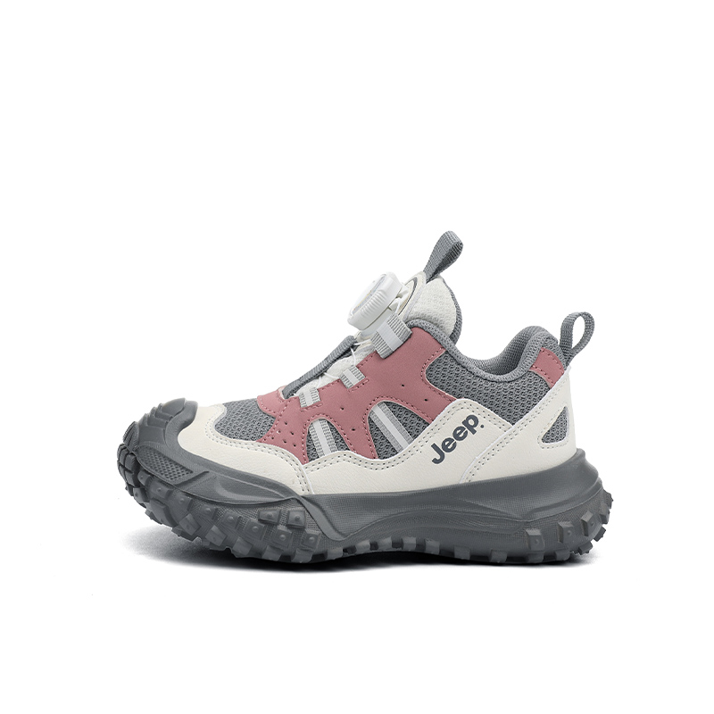 

Низкие детские кроссовки для бега Jeep, серый/розовый