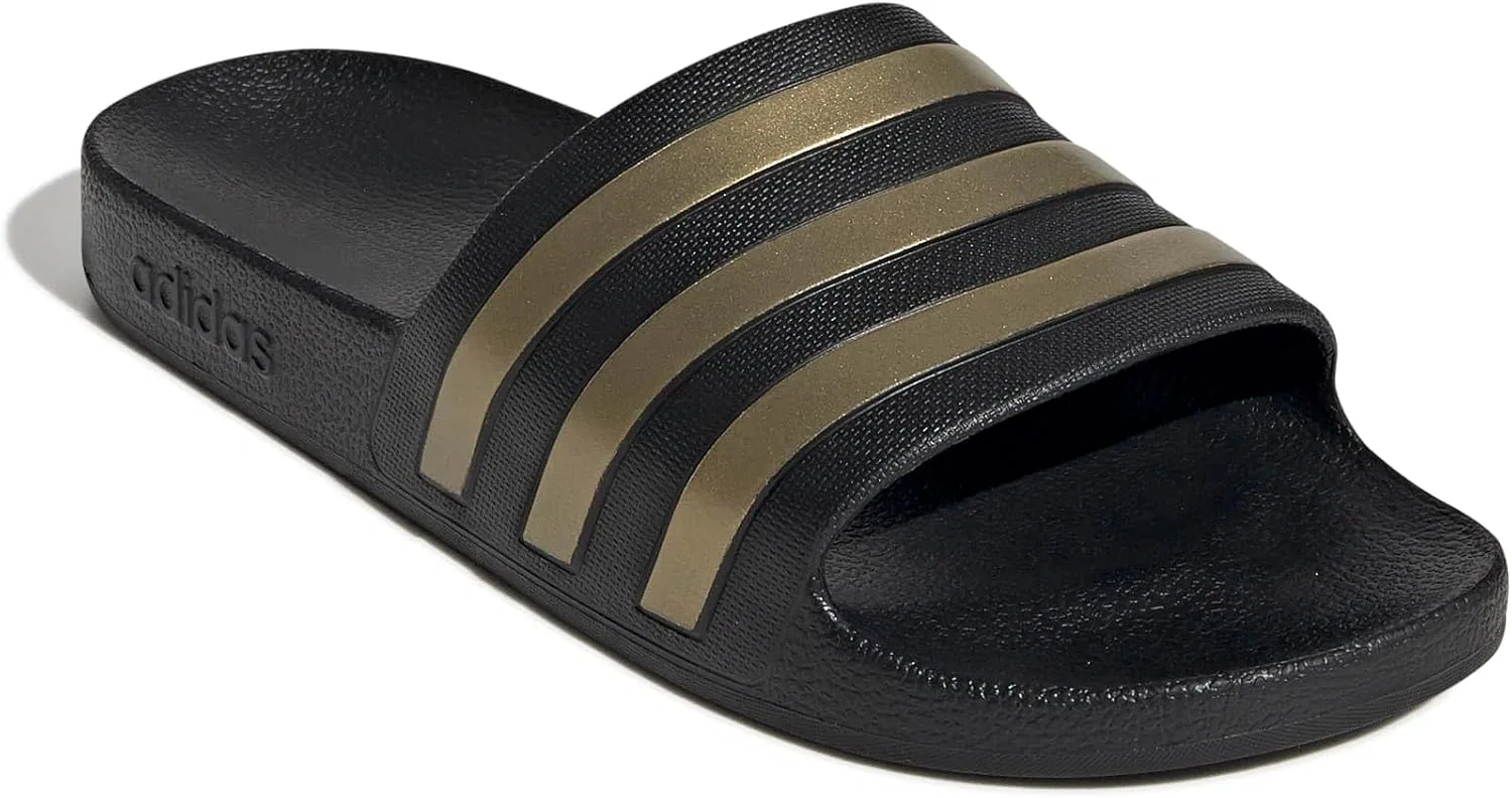 Сандалии adidas, Core Black/Gold Metallic/Core Black — фото 4
