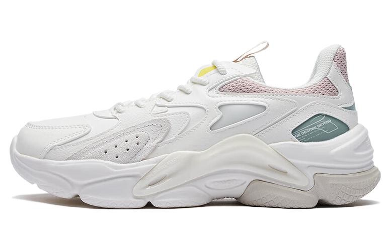

Кроссовки женские Lifestyle Low-Top белый/зеленый/розовый 361°