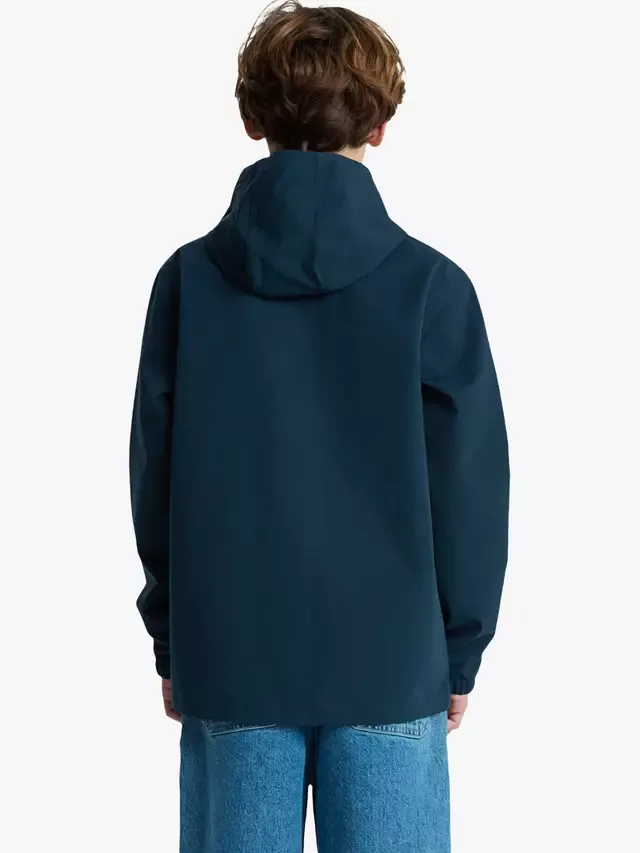 Детская куртка Quicksilver с капюшоном Дождевое облако, темно-синяя Quiksilver — фото 2