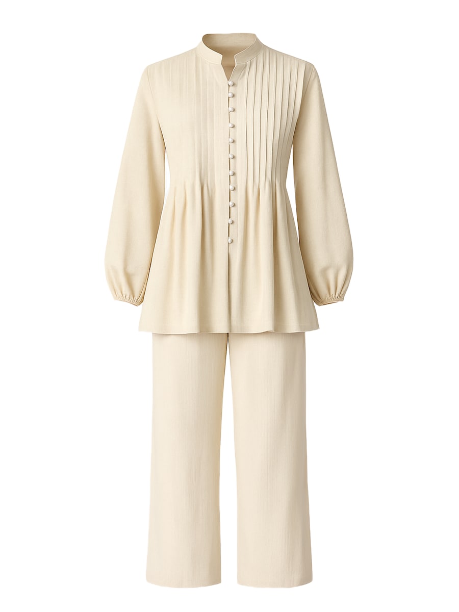 

Брючный костюм Touche Prive, слоновая кость