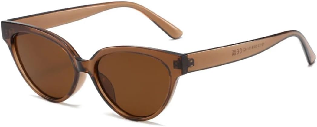 

Маленькие солнцезащитные очки «кошачий глаз» желейного цвета для женщин, модные градиентные очки с защитой от УФ-излучения UV400 для мужчин, ретро-стиль, чайный оттенок UUPTTPL, Brown Tea