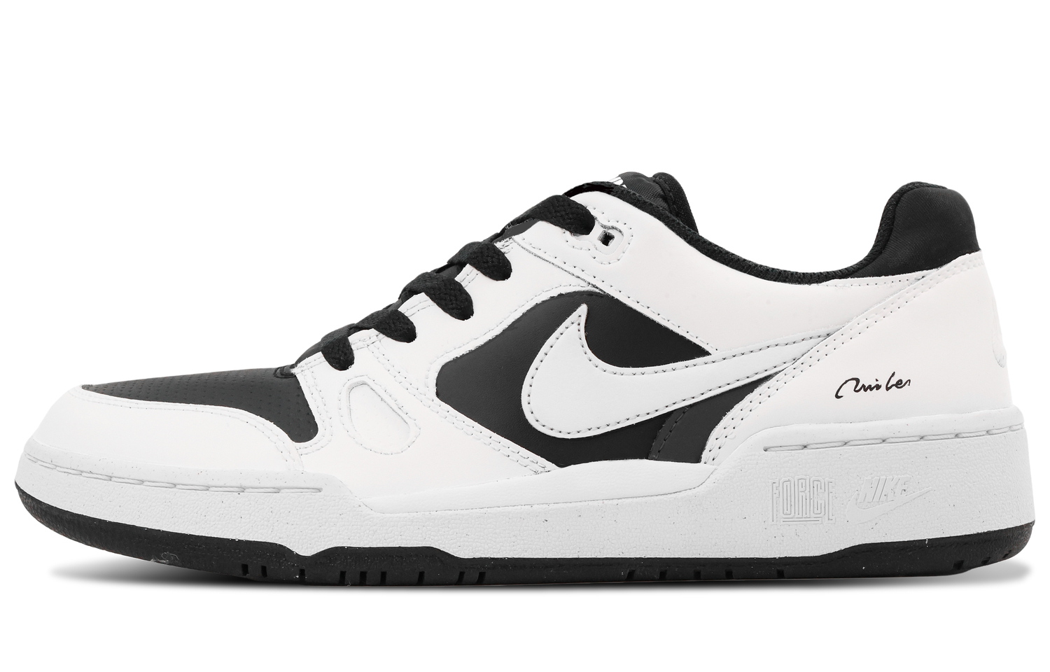 

Nike Full Force LOW 'PANDA' Cushioning, Wear Resistant Low top Skateboard Shoes Men's Black