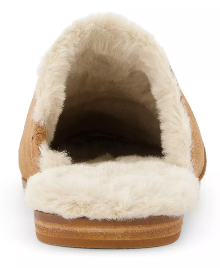 Женские мюли на плоской подошве Jade из искусственного меха TOMS, коричневый — фото 3
