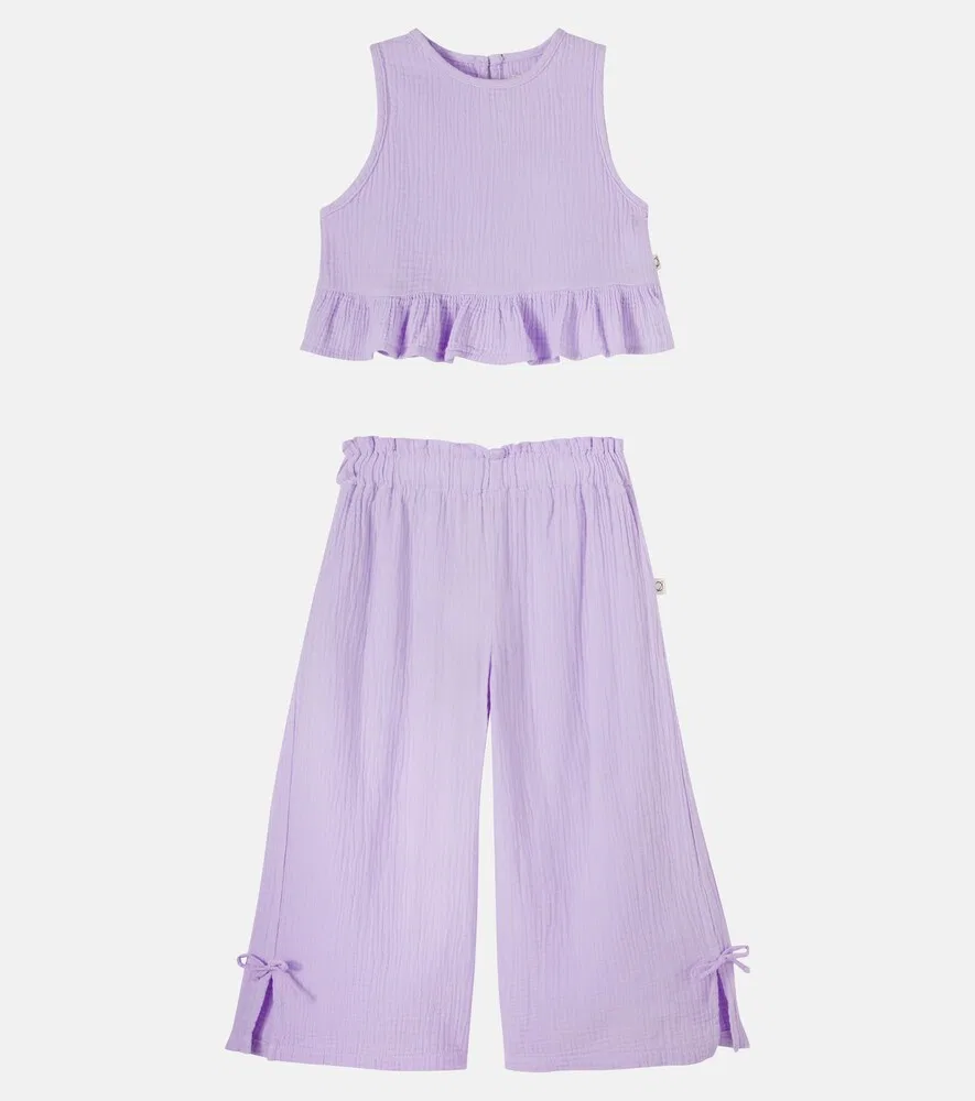 Комплект из топа Blair и брюк Violet Cozmo, фиолетовый — фото 4