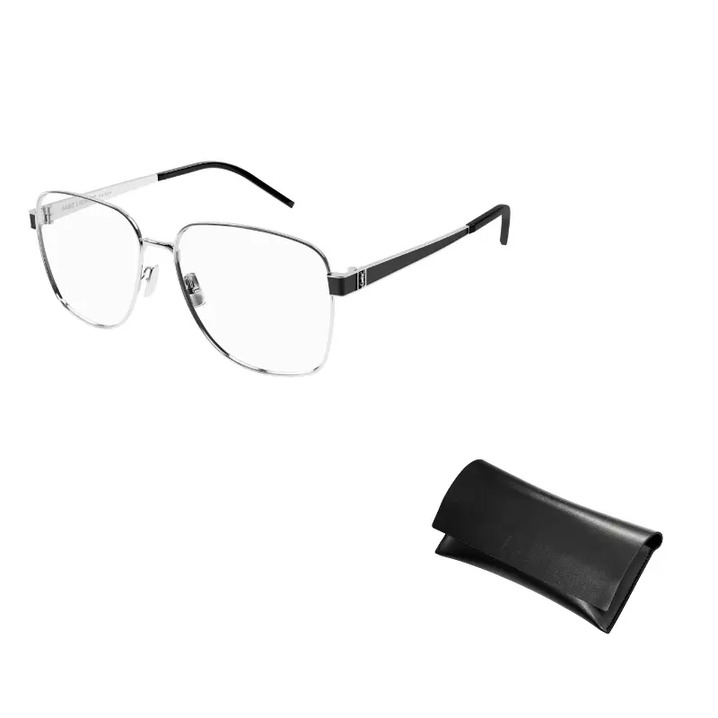 

SAINT LAURENT Очки квадратной формы, Silver