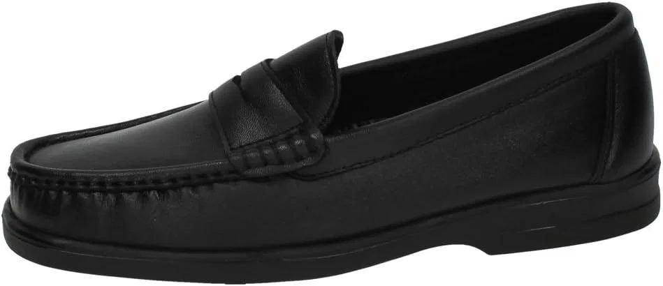1180 Кожаные мокасины Мужская обувь Мокасины CALZALINE, Black