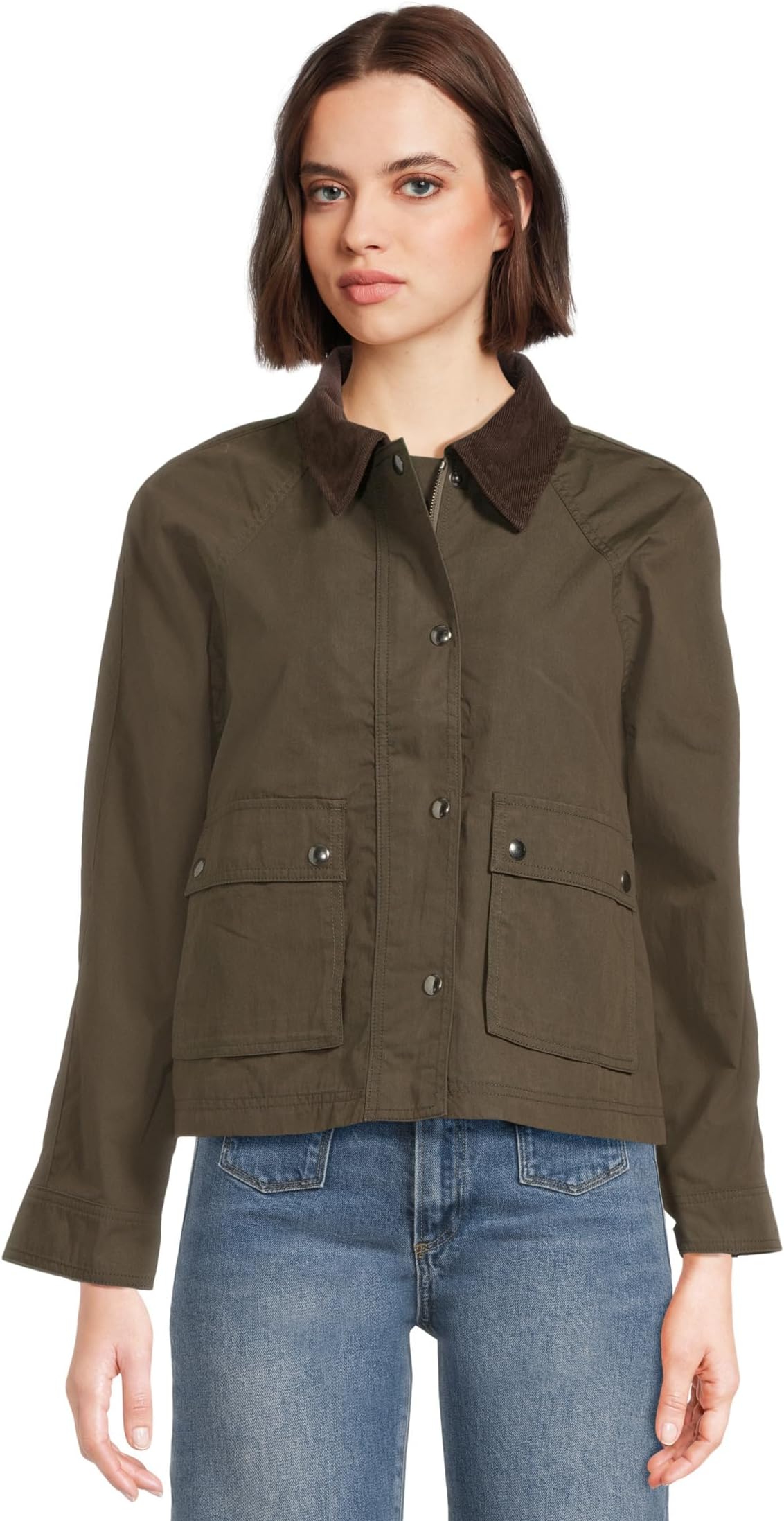 

Куртка Madewell Fireman Jacket - Waxxed Cotton, цвет Trench Green