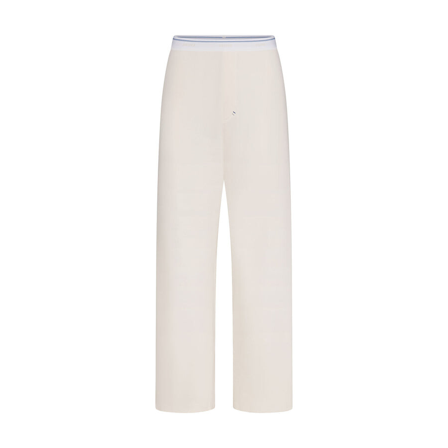 

Прямые брюки SKIMS Cotton Rib, цвет Marble Stripe