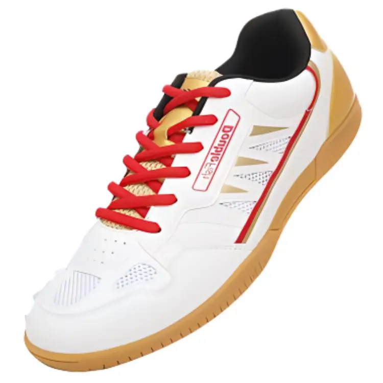 Унисекс-кроссовки для настольного тенниса Unisex Low top DOUBLE FISH, золото — фото 4