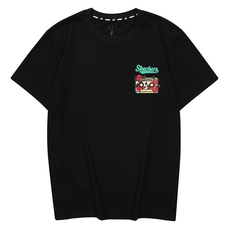 

Футболка унисекс черная Skechers