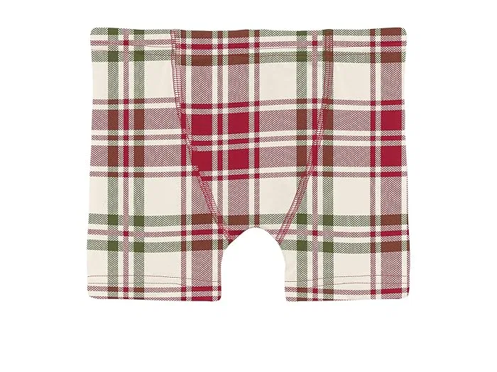 Боксеры набор 3шт Print Boxer Brief Kickee Pants Kids, Fireside Plaid/Portabella/Peacoat Mod Christmas — фото 4